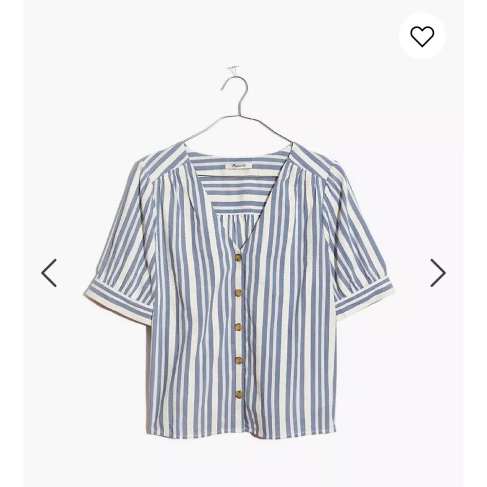 Madewell Plaza button front shirt in stripe